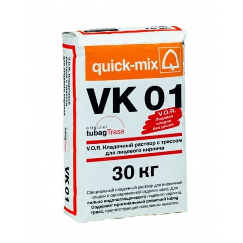 Купить V.O.R. Кладочный раствор для лицевого кирпича VK 01, Quickmix