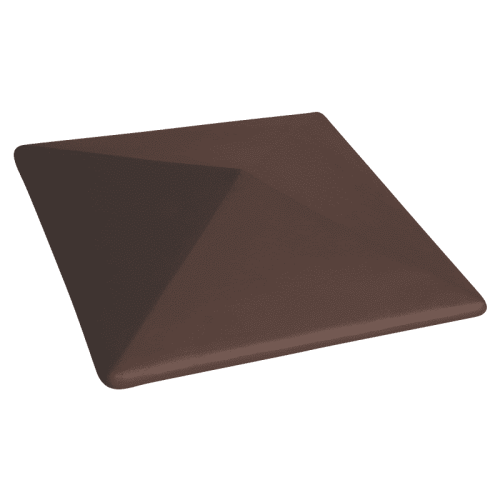 Купить Крышка столба клинкерная коричневая, 445х445х90, King Klinker