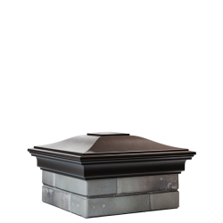 Колпак полимеркомпозитный MONBLAN с посадкой 385х385 на полтора кирпича, коричневый