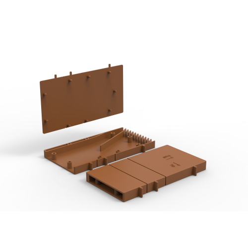 Вентиляционная коробочка коричневая фасадная