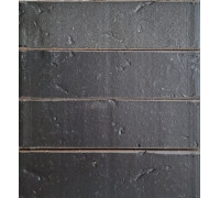 Клинкерный кирпич черный графит Базальт 6 Рустика эконом 250x120x65, Керамейя