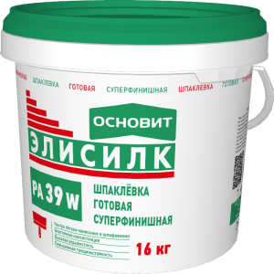 Шпаклёвка готовая суперфинишная ЭЛИСИЛК PP39W