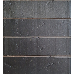 Клинкерный кирпич черный графит Базальт 6 Рустика  эконом 250x120x65,  Керамейя