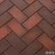 ГЛАЗГО темно-красный флэш, клинкер тротуарный, ЛСР — Брусчатка клинкерная тротуарная, ЛСР