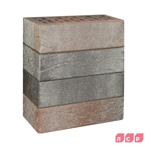 Кирпич керамический красный флэш с пепельной посыпкой ультра, поверхность рустик Минск