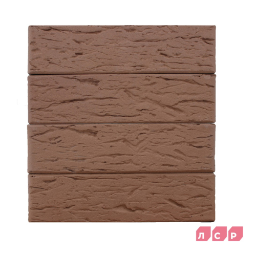 Кирпич керамический светло-коричневый, поверхность рустик