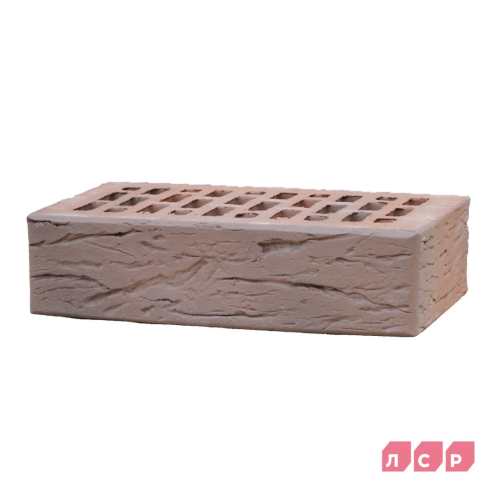 Кирпич керамический светло-коричневый флэш, поверхность рустик, ЛСР Минск