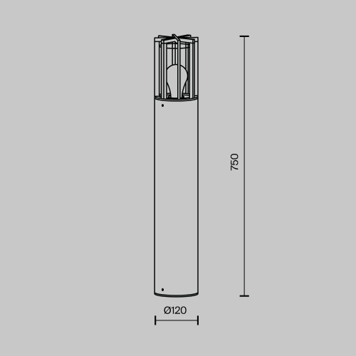 Ландшафтный светильник Barrel O453FL-01GF — фото 6, Ландшафтные светильники, Maytoni