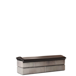 Парапет полимеркомпозитный с посадкой 130мм на полкирпича, коричневый, MONBLAN 