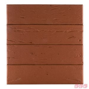 Кирпич керамический ТЁМНО-КРАСНЫЙ, поверхность рустик, ЛСР