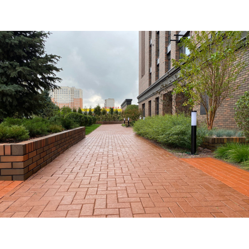 Купить ЭДИНБУРГ темно-красный, 200х100х50, клинкер тротуарный, ЛСР - фото: 4