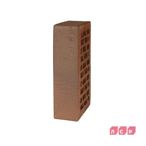 Кирпич керамический светло-коричневый флэш, поверхность крафт, ЛСР