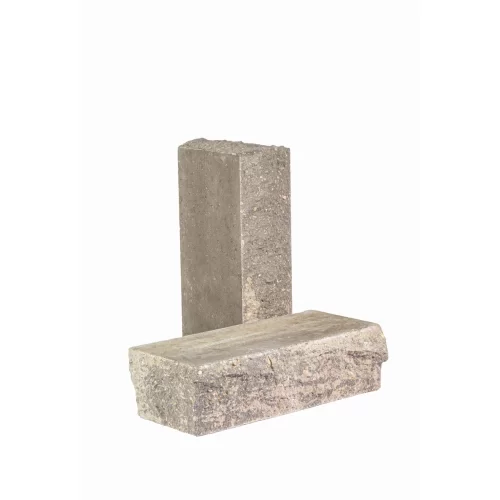 Кирпич облицовочный гиперпрессованный полнотелый гладкий тычковый серо-графитовый КСЛТ16