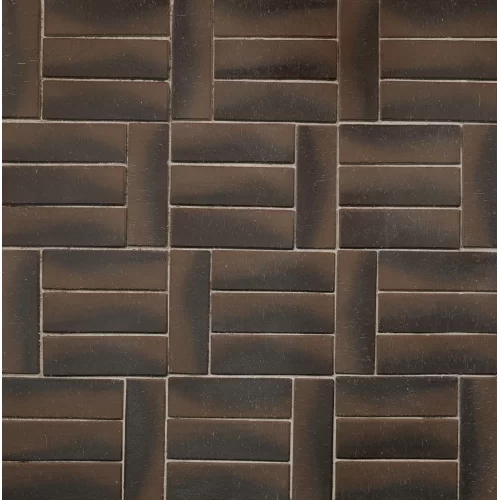 ГАМБУРГ ЛОНГ коричневый бордо клинкер тротуарный, ЛСР