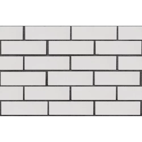 Клинкерный кирпич белый 250x85x65 Вернамо, гладкий, серия Обсидиан,  ЛСР