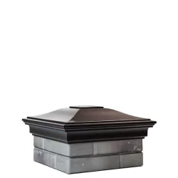 Колпак полимеркомпозитный MONBLAN с посадкой 385х385 на полтора кирпича, коричневый