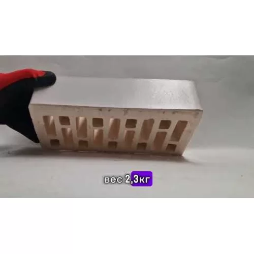 Облицовочный керамический кирпич Красная Гвардия White Premium белый