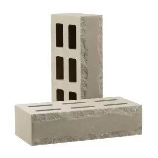 Кирпич облицовочный гиперпрессованный пустотелый фактурный "Зигзаг" СТАЛЬ КСПД1-Ф