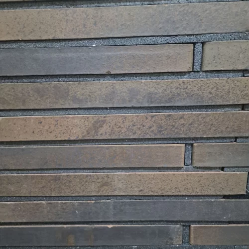 Ригельный клинкерный кирпич Керамейя, Сапфир LF1, кофейный 