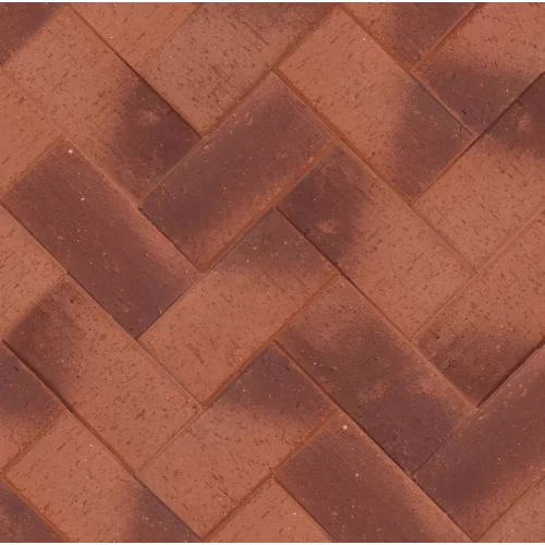 Брусчатка клинкерная тротуарная ЛИВЕРПУЛЬ Бордо флэш, 200х100х50, ЛСР