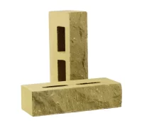 Кирпич облицовочный гиперпрессованный пустотелый фактурный "Дикий камень" ПЕСЧАННИК КСПА2