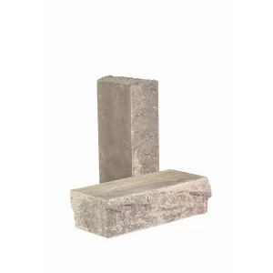 Кирпич облицовочный гиперпрессованный полнотелый гладкий тычковый серо-графитовый КСЛТ16