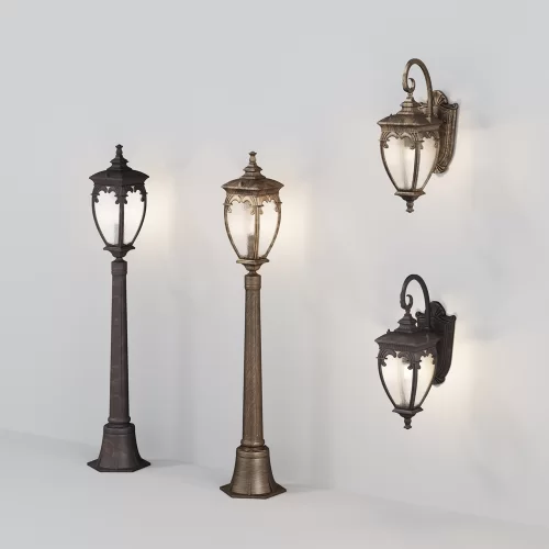 Купить Уличный настенный светильник  Fleur O414WL-01GB - фото: 2