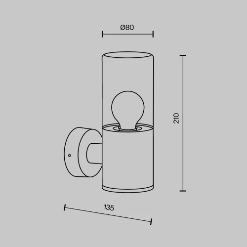 Купить Уличный настенный светильник Amas O432WL-01GF - фото: 6