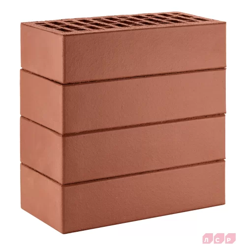 Купить Кирпич керамический ТЁМНО-КРАСНЫЙ, поверхность гладкая, ЛСР - фото: 2