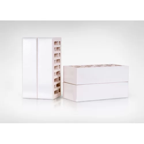 Облицовочный керамический кирпич Красная Гвардия White Premium белый