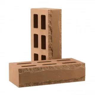 Кирпич облицовочный гиперпрессованный пустотелый фактурный "Зигзаг" ЛАТТЭ КСПД3-Ф