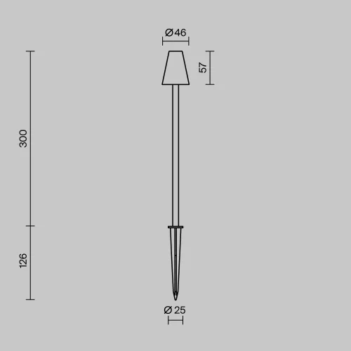 Купить Ландшафтный светильник Cane O504FL-L1B3K - фото: 6