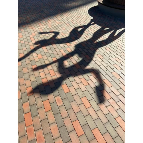 Брусчатка клинкерная тротуарная красный флэш НОТТИНГЕМ ЛОНГ ЛСР