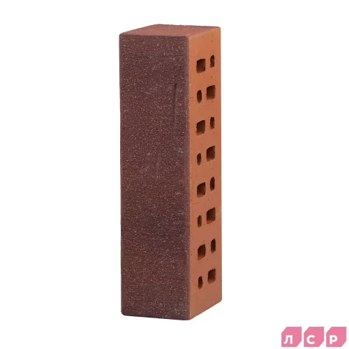 Облицовочный клинкерный кирпич Порту темно-красный, винтаж, серия Возрождение, ЛСР Минск