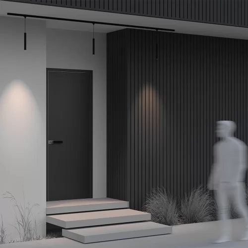 Купить Уличный трековый подвесной светильник Focus Led Elasity IP 3000К 8Вт 38° черный O-TR01-1-P-8WB3K - фото: 6