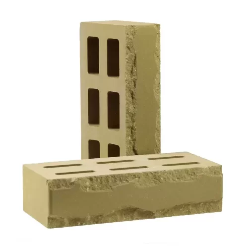 Купить Кирпич облицовочный гиперпрессованный пустотелый фактурный "Зигзаг" ПЕСЧАНИК КСПД2-Ф