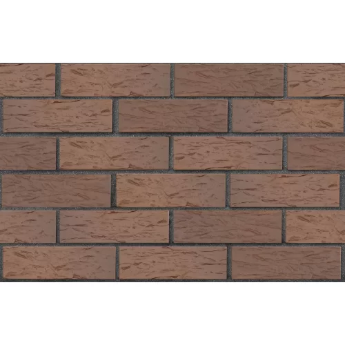 Клинкерный кирпич светло-коричневый флэш, ПРАГА, береста, серия Классика,  ЛСР