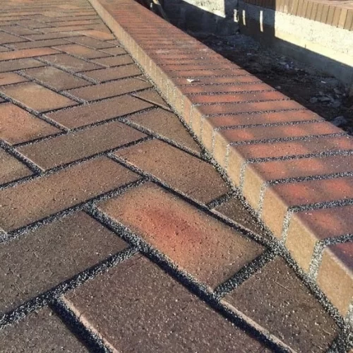 Купить ГЛАЗГО темно-красный флэш, 200х100х50, клинкер тротуарный, ЛСР - фото: 1