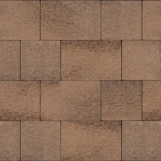 Польская плитка тротуарная коричневая, 250х250х60, Umbriano, Semmelrock