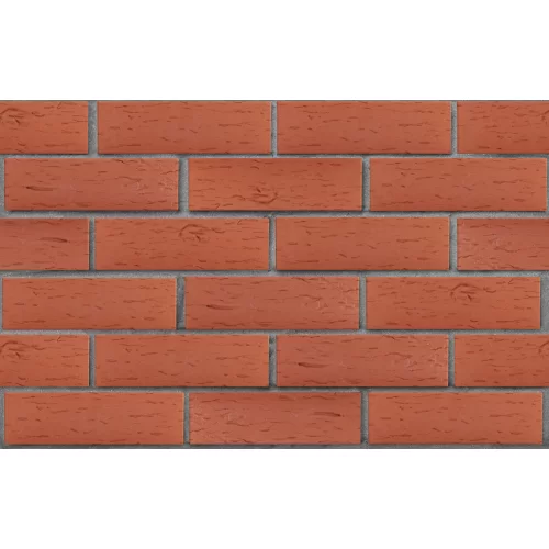 Облицовочный клинкерный кирпич красный Лондон береста ЛСР