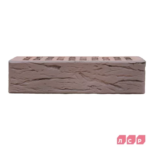 Кирпич керамический светло-коричневый флэш, поверхность рустик, ЛСР Гродно