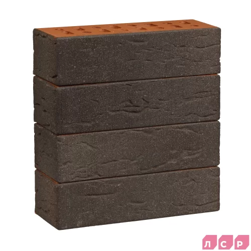 Облицовочный клинкерный кирпич темно-красный "Лиссабон" поштучно