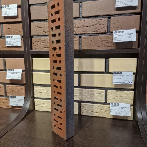 Ригельный клинкерный кирпич Керамейя, Сапфир LF1, кофейный купить