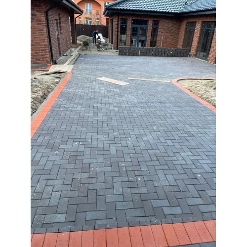 Брусчатка клинкерная тротуарная ШТУТГАРТ графитовый, 200х100х50, ЛСР