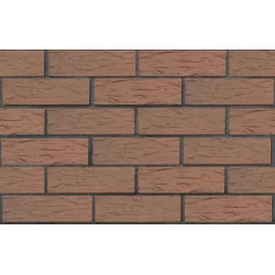 Кирпич керамический СВЕТЛО-КОРИЧНЕВЫЙ ФЛЭШ УЛЬТРА (ТЁМНЫЙ), поверхность рустик, ЛСР