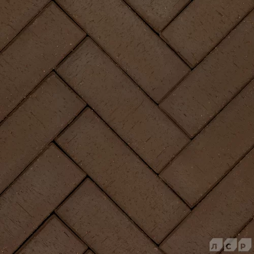 Клинкерная брусчатка МЮНХЕН ЛОНГ коричневый, 250х80х50, ЛСР