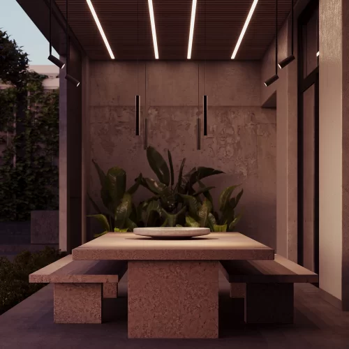 Купить Уличный трековый подвесной светильник Focus Led Elasity IP 3000К 8Вт 38° черный O-TR01-1-P-8WB3K - фото: 7