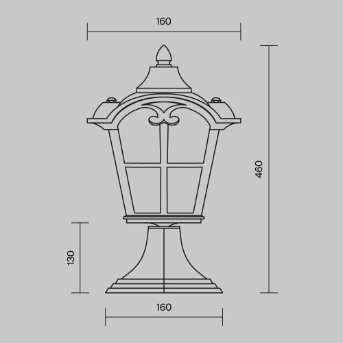 Купить Ландшафтный светильник Albion O413FL-01BZ - фото: 6