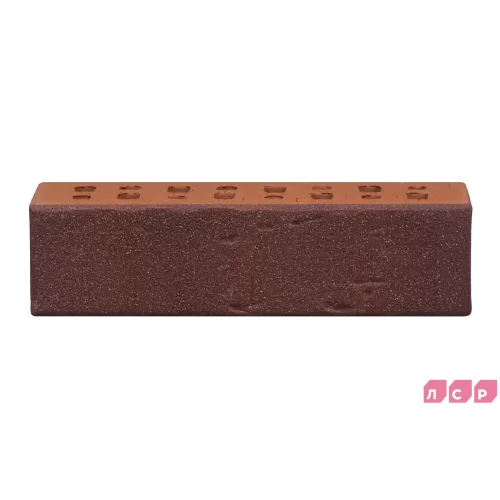 Облицовочный клинкерный кирпич Порту темно-красный, винтаж, серия Возрождение, ЛСР цена