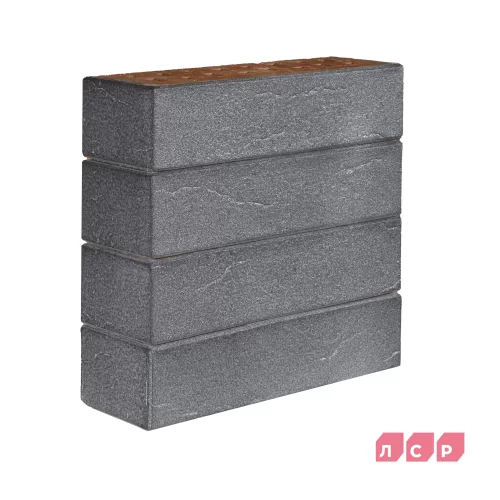 Облицовочный клинкерный кирпич Эльфюс серебристый 250x85x65, винтаж